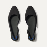The Almond Slingback - Black