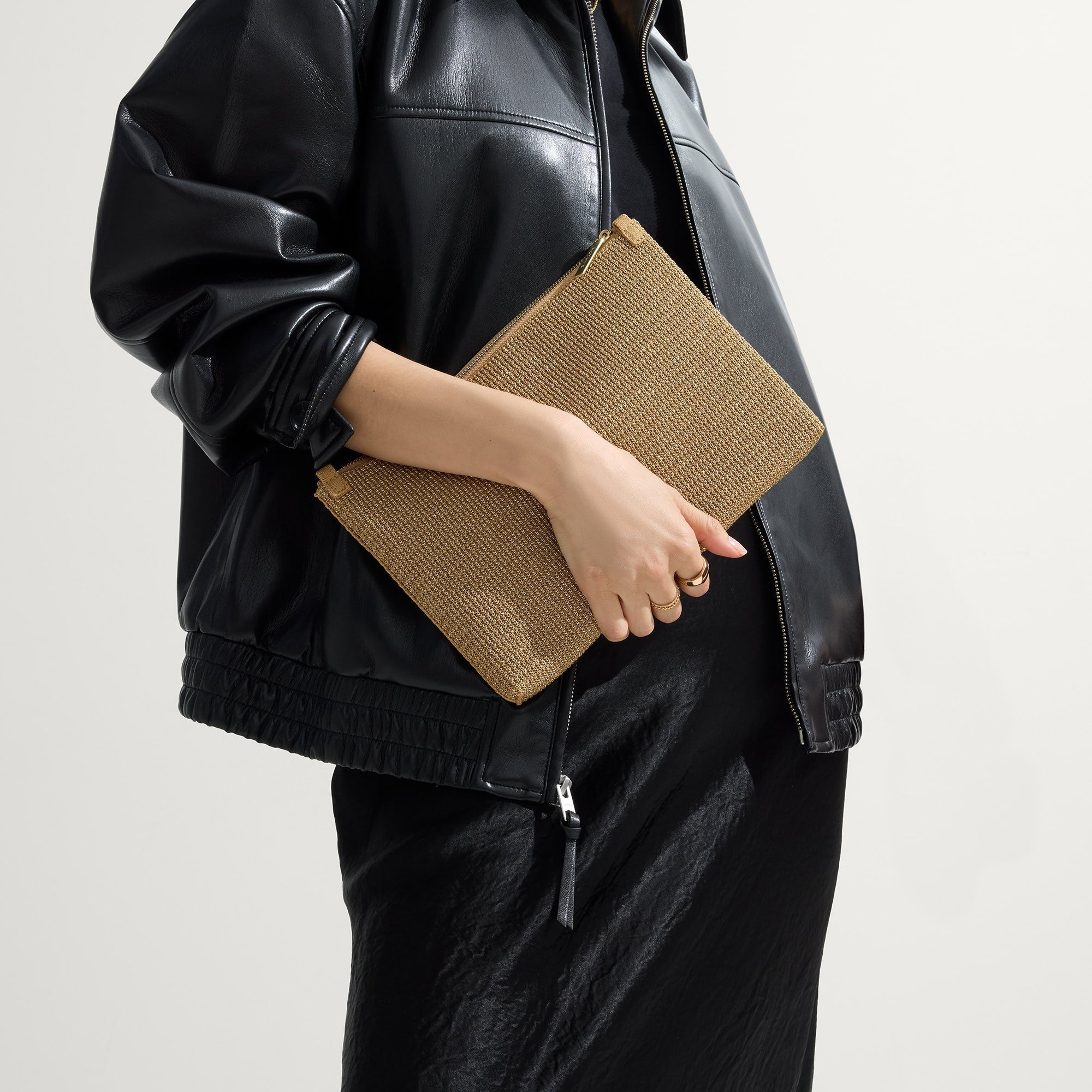 The Convertible Clutch - Glitzy Gold